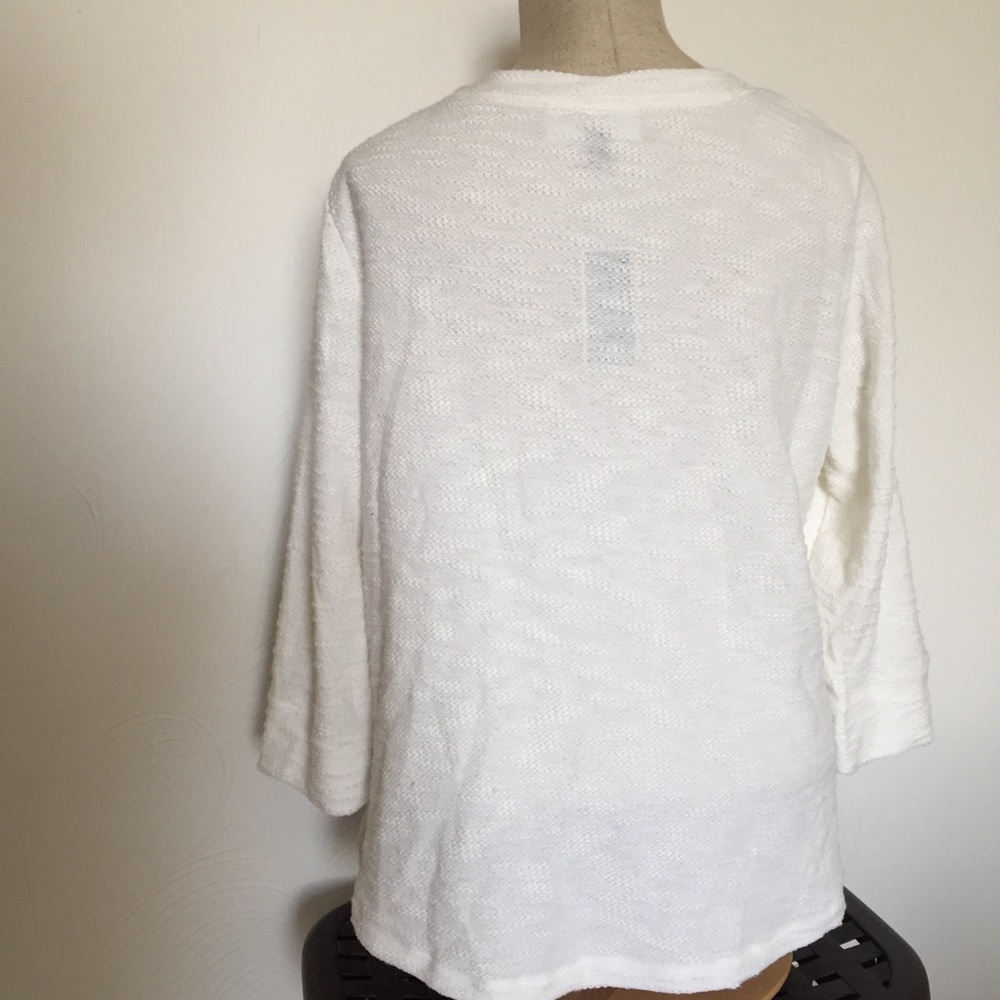 NWT KarenScott Plus Size MarledTextured Sweatshirt - Picture 6 of 7